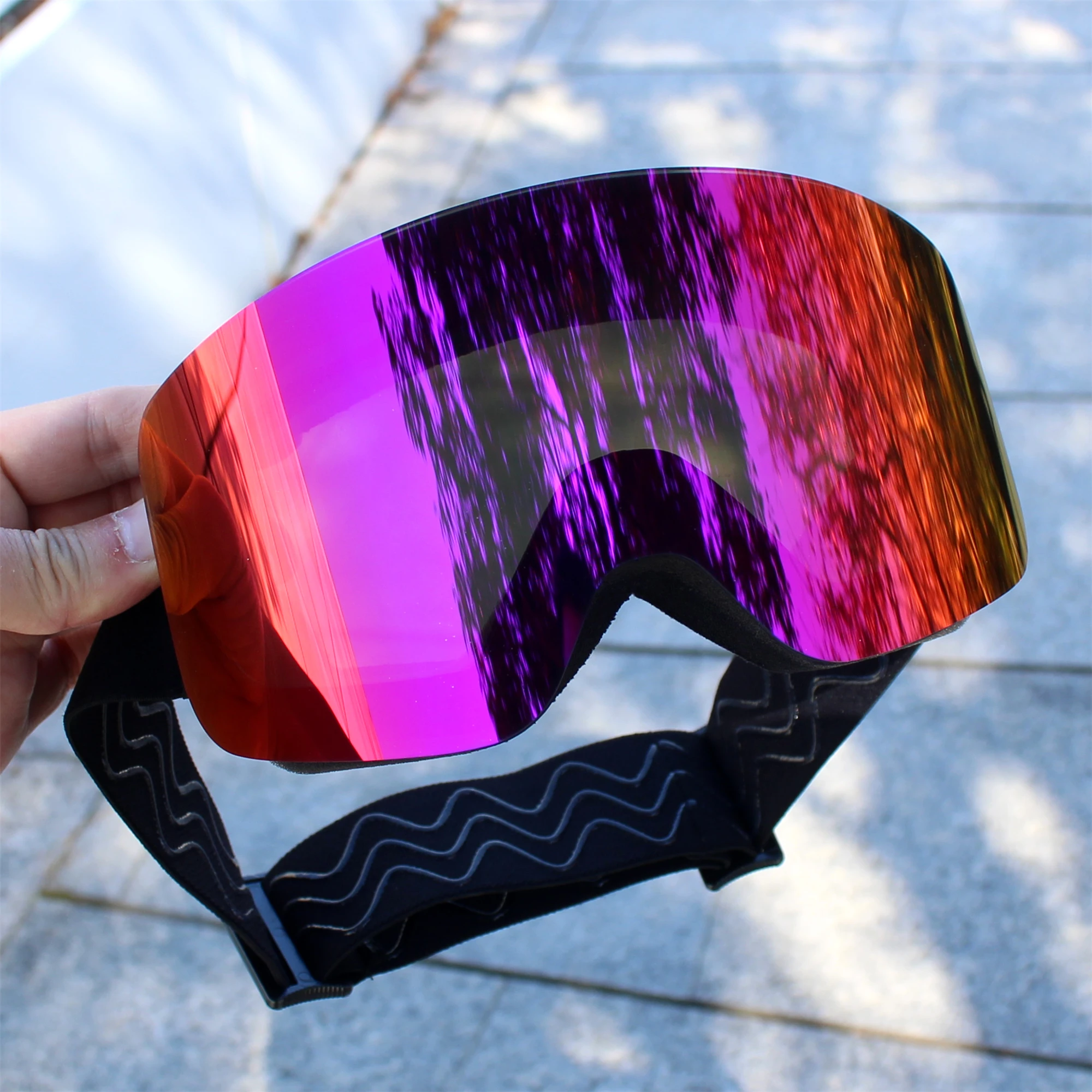 

Big Ski Snowboard Goggles Women Men Skiing Eyewear Mask Snow Protection Over Glasses Adult Double Anti-Fog Cylindrical Equipment