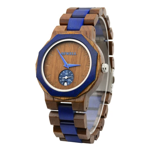 Reloj de madera para hombre, relojes de pulsera de madera ligeros hechos a mano, reloj de madera para hombre, regalos de reloj de madera para hombres
