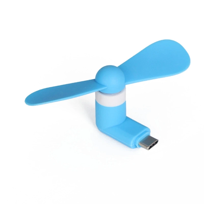 안드로이드 장치용 휴대용 USB C 포트 팬 여름 액세서리 휴대폰 미니 팬