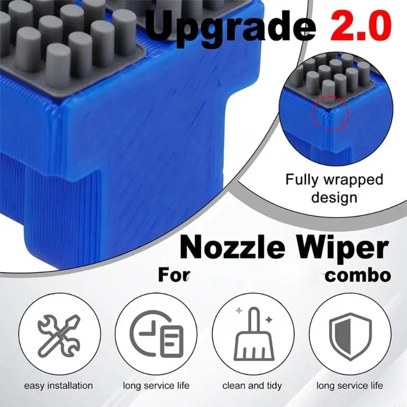 

Upgraded Silicone Nozzle Wiper Nozzle Brush for S1 Hotend Spare Part Cleaning Tool Printer Accessories F19E