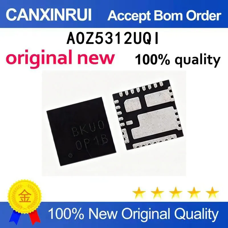 

(5-100 PCS) Brand new original AOZ5312UQI BKU0 BKUO BKUO BKU0 QFN spot chip IC