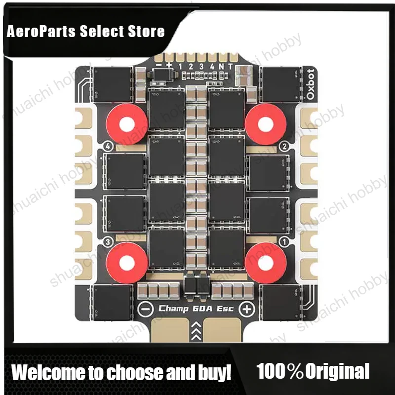 HA 1Set FPV Racing Drone 3-8S FC&ESC Stack 60A 4-in-1 Speed Regulator Support BetaFlight Flight Controller Firmware Dual BEC