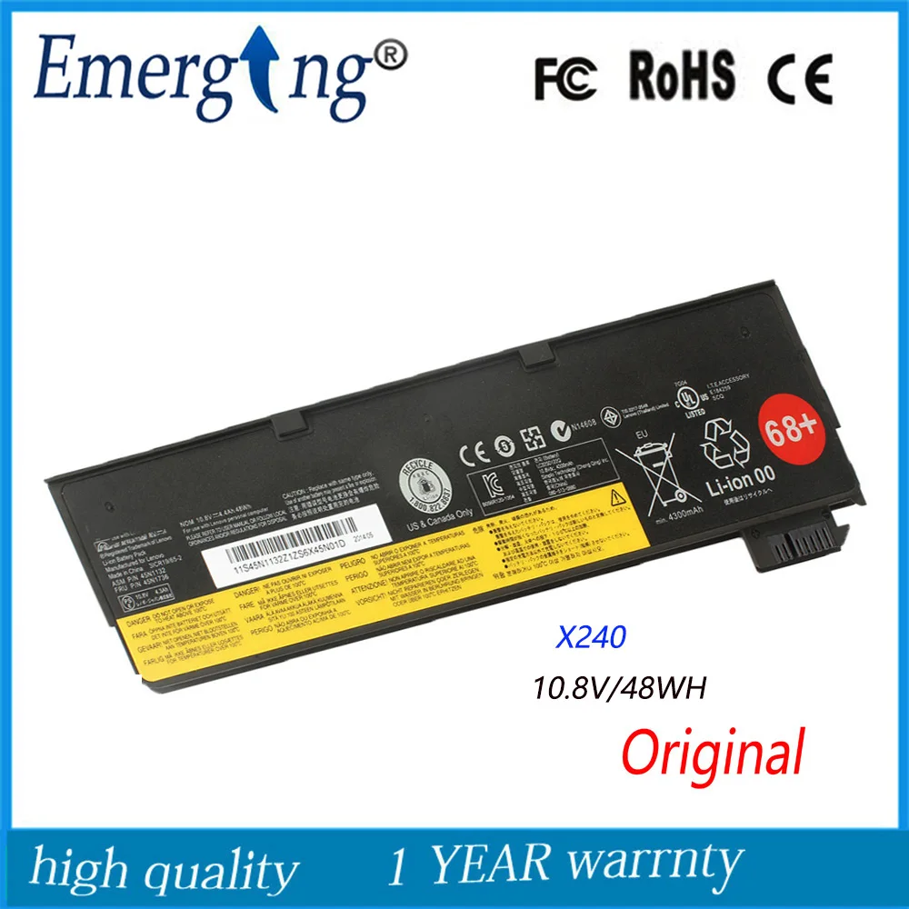 

10.8V 48Wh New Original Laptop Battery for Lenovo ThinkPad T440 T440S X240 X240S S440 S540 X250 45N1132 45N1124 45N1130