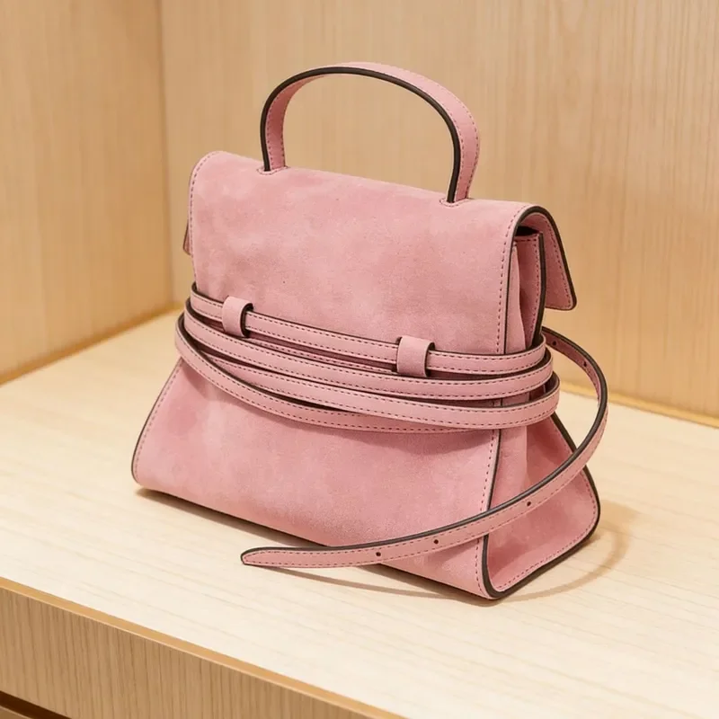 Large Capacity Tote Bag Matte Cowhide Leather Shoulder Handbag with Straps for Women Autumn Winter 2025 New Fashion Casual