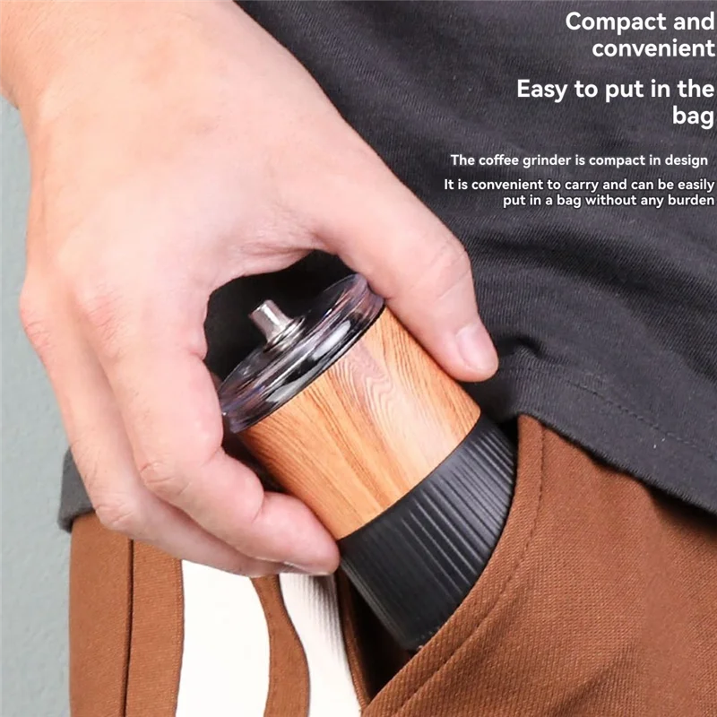 A26T-Manual Coffee Grinder Coffee Machine Home Kitchen Manual Grinder Portable And Adjustable