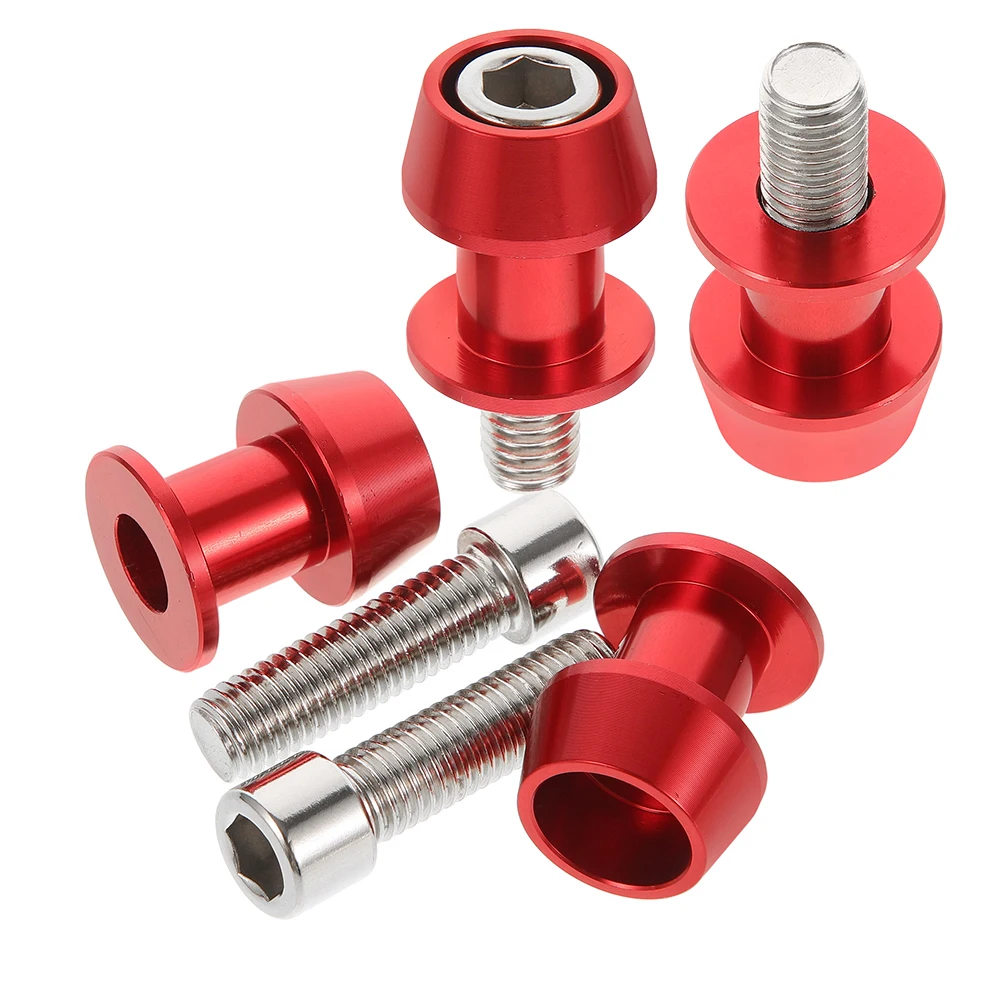 

2 Pairs 8MM 10MM Motorcycle Swingarm Spool Sliders St Frame Screws CNC Aluminum Alloy Replacement Bobbins Long Lasting Stable