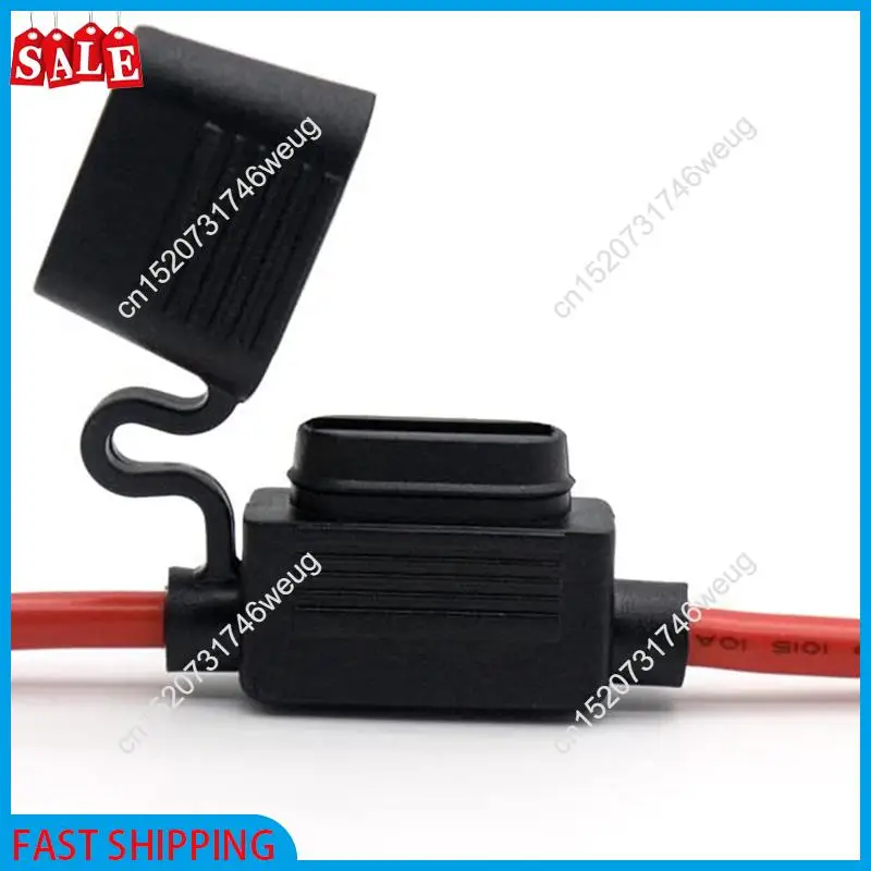 XFDZ-10 Gauge Fuse Holder - 10 AWG Inline Fuse Holder With 40 AMP ATC Blade Fuses (4Pack) Automotive Retrofit Fuse Holder