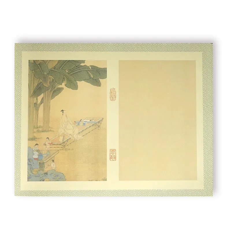 20 Sheets Handmade Batik Xuan Paper for Calligraphy - Semi-Raw/Semi-Ripe Rice Paper, Ideal for Small Regular Script (Xiaokai) - Image 4