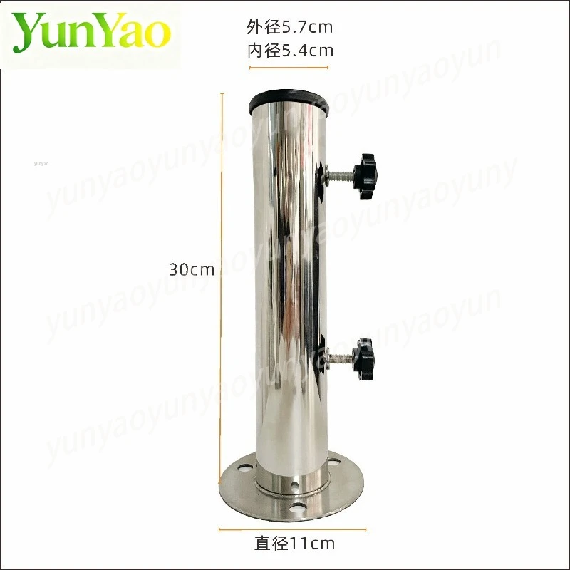 

Сменная стойка и основание для уличного зонта, труба из нержавеющей стали/железа с одним/4 отверстиями, основание из мрамора/бетона