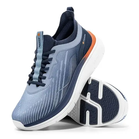 FitVille Men's Walking Sneakers Wide Toe Box Water‑Repellent Casual Sports Running Shoes All‑Day Comfort Footwear for Swollen Feet