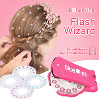 1 set of 180 hair jewelry Diamond hair accessories DIY set Play house dress up toys Diamond jewelry Hair accessories Styling Dev