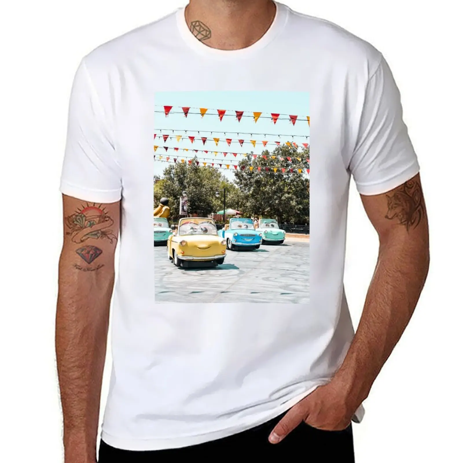 

Strolling Around DCA - Luigi's Rollickin' Roadsters! T-Shirt man tshirt t shirts for man cotton soft T-Shirt