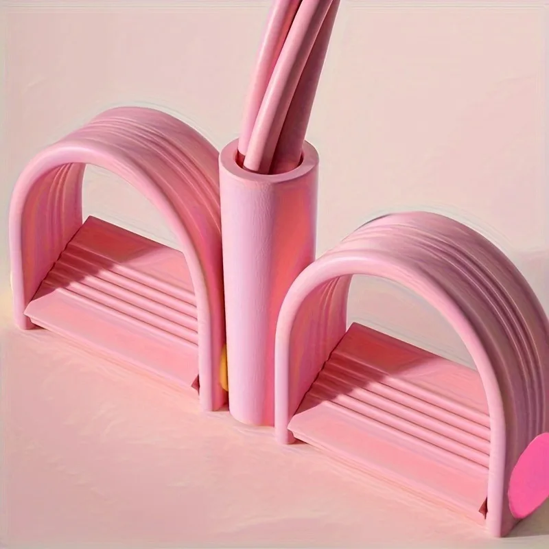 آلة سحب البطن السميكة بأربعة أنابيب للنساء، معدات اللياقة البدنية واليوجا المنزلية مع حبل التمرين #2