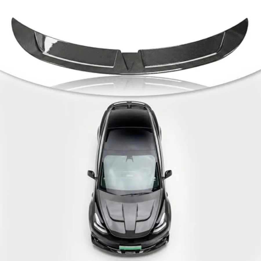 

Rear Spoiler Wing Compatible with 2017-2026 Tesla Model 3 Model 3 Highland Tubro Style ABS Material Rear Trunk Lip Spoiler Tail