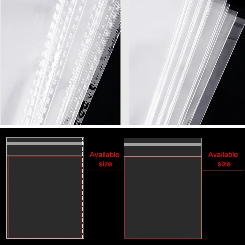 透明な自己封緘式ジュエリーアクセサリーキャンディOPP自己粘着袋包装再封可能なギフトクッキー包装袋