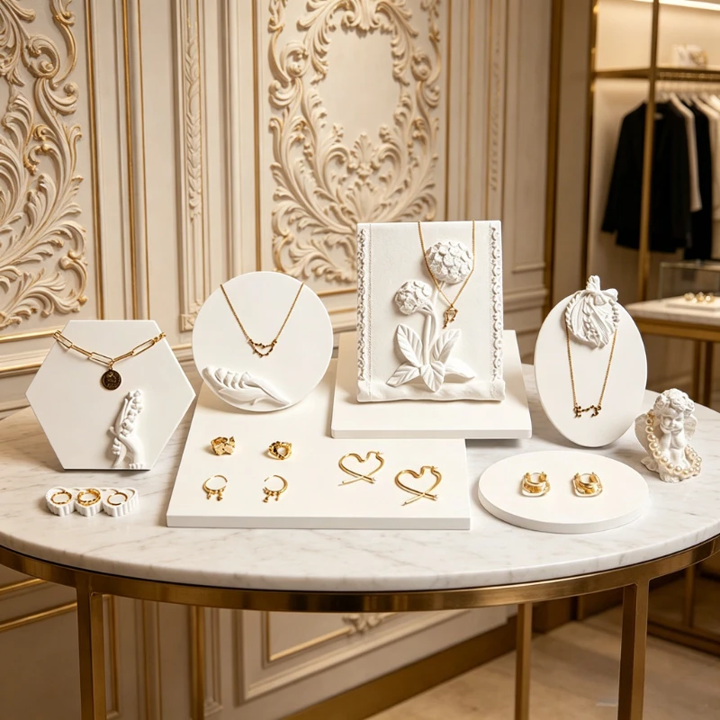 Creative Handmade Gypsum Jewelry Storage Stand Jewelry Display Jewelry Photo Props Shop Ornaments Ring Bracket Necklace Rack