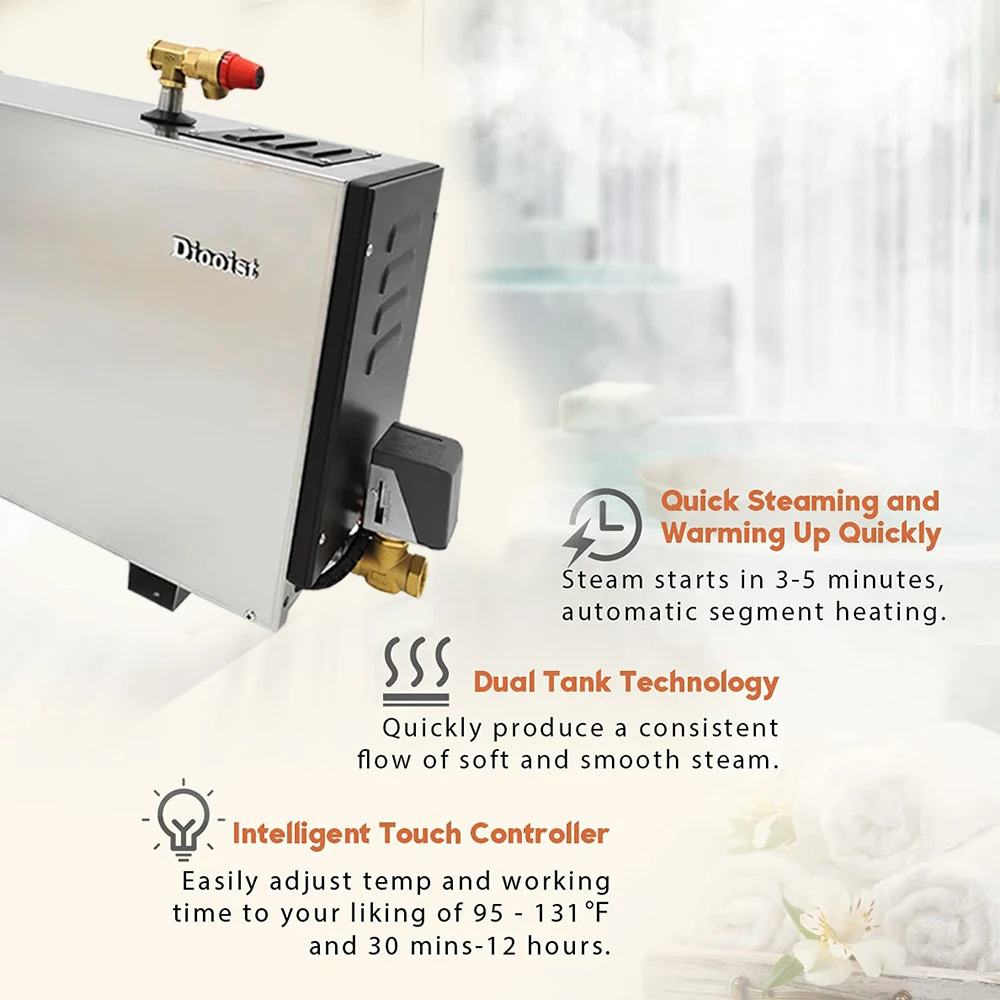 Smart Home Sauna And Steam Bath Room Induction Steam Generator