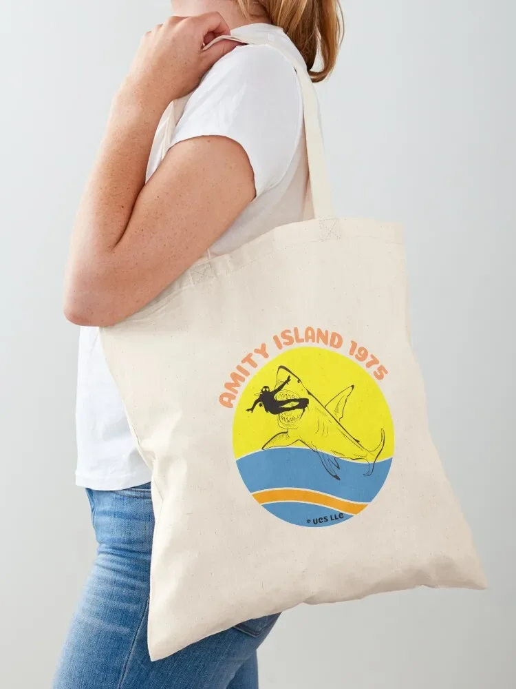 

Jaws Jaws movie Tote Bag foldable reusable bag Portable shopping bag tote men