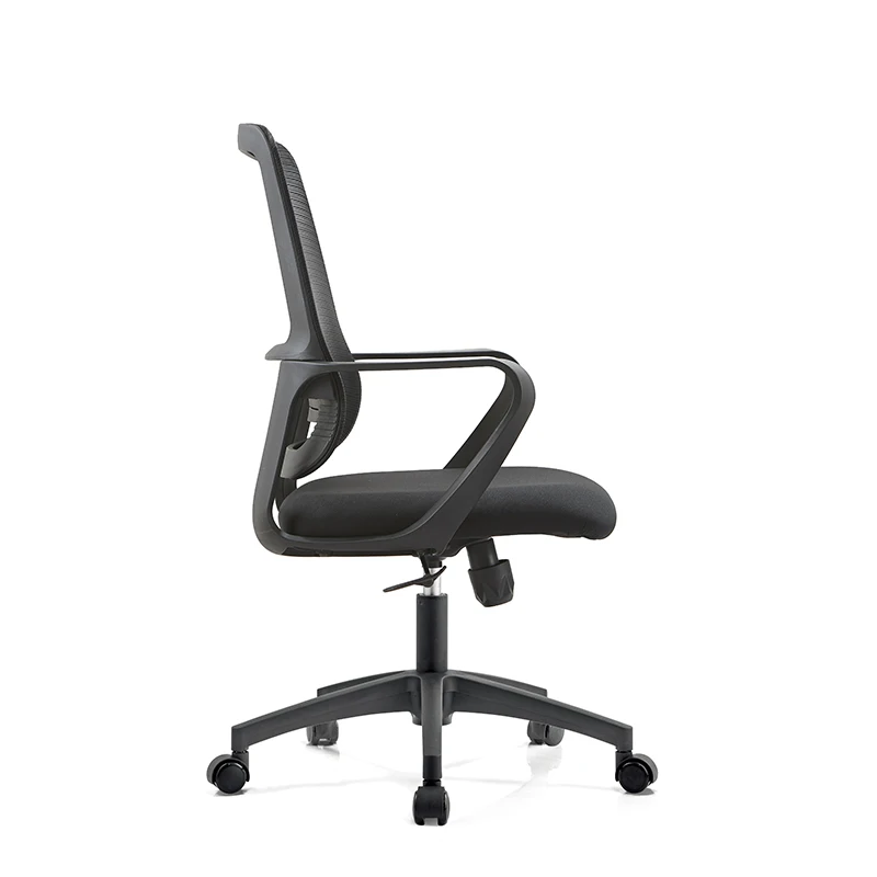 Elegant Modern Eco-Friendly Rotating Ergonomic Lifting Office Chair Fabric Seat Fixed Armrest