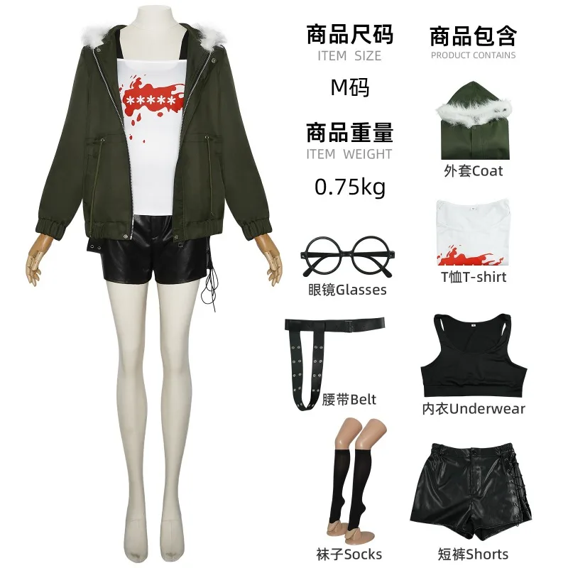 لعبة ساكورا فوتابا أزياء المرأة التأثيرية معطف غير رسمي سترة قميص تي شيرت شعر مستعار فستان بتصميم بدلة لعب الأدوار موضوع الحفلة #5