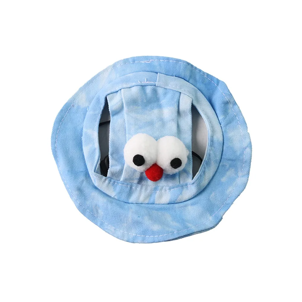 

Colorful Adjustable Cat Bucket Hat Round Brim Breathable Cat Baseball Cap with Ear Holes Dog Caps Outdoor