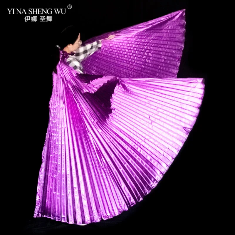 افتتاح إيزيس الرقص الشرقي الجناح اكسسوارات الكبار أجنحة أداء الرقص المصري الشرقي بدون أجنحة عصا 8 الألوان المتاحة