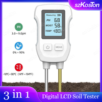 Smart 3in1 Digital LCD Soil Tester Garden Flower Potted Plant PH Temperature Humidity Sensor Monitor Plants Moist Testing Tool