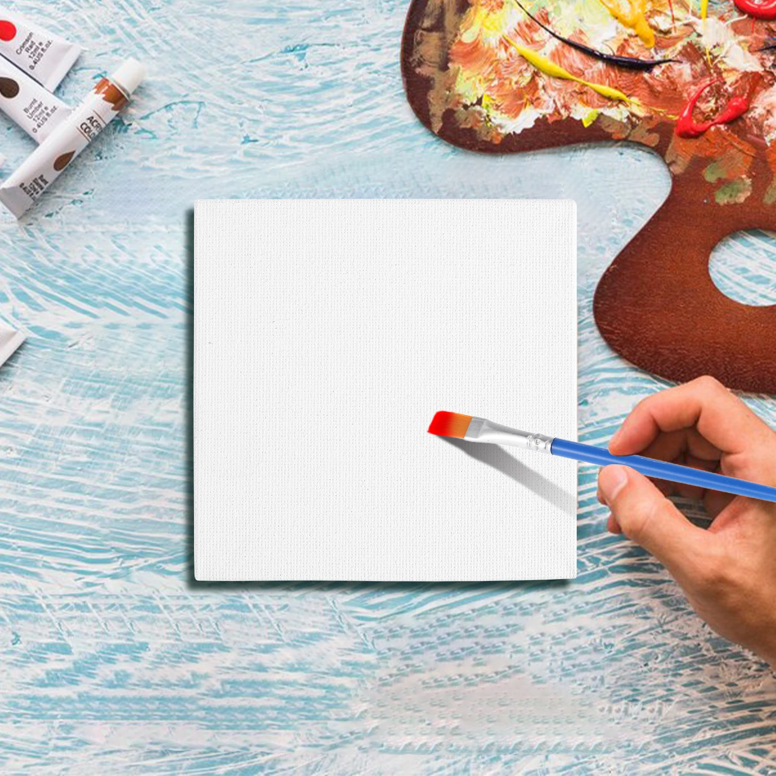 

Mini Oil Painting Board Canvases Watercolor Easel Kit Adults Boards Cloth Drawing Sketching Travel Supplies Set