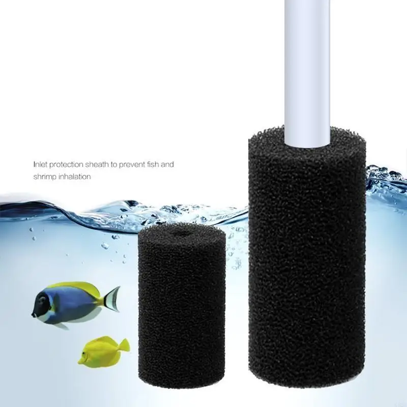 G92C 5 Pack Pre-Filter Sponge Aquarium Filter Black Foam Rolls Compatible Fish for Ta