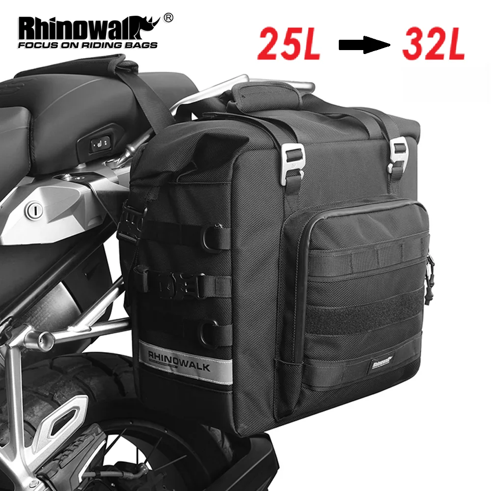 

Rhinowalk 2Pcs Motorcycle Saddle Bag Motor Bag 3D Cube Quick Release Motorbike Storage Bag Motor Cycling Luggage Bag