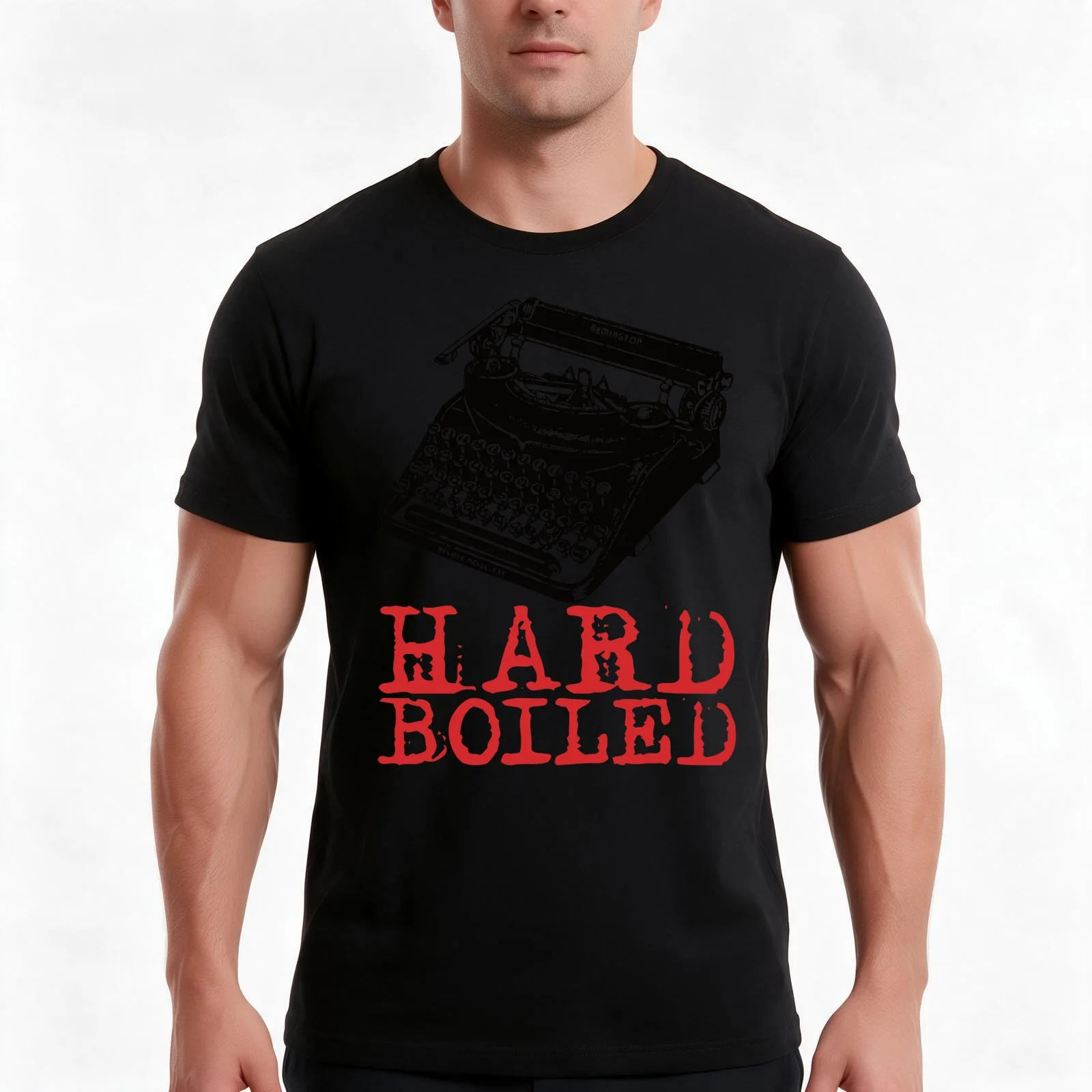 HARD BOILED - For Fans of Vintage Detective Fiction & Film Noir T-Shirt Summer Casual Cotton Tee Oversized Streetwear Tops