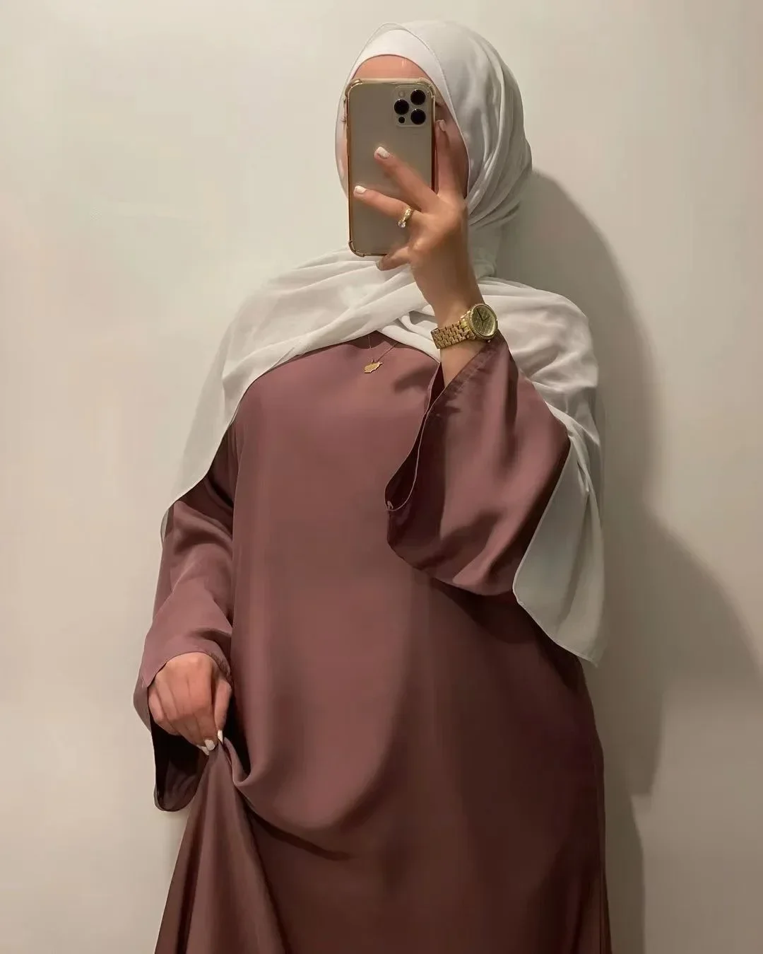 Muslim Fashion Satin Abaya with Pockets Belt Hijab Dress Closed Abayas for Women Dubai Turkey Ramadan Eid Islam African Clothes