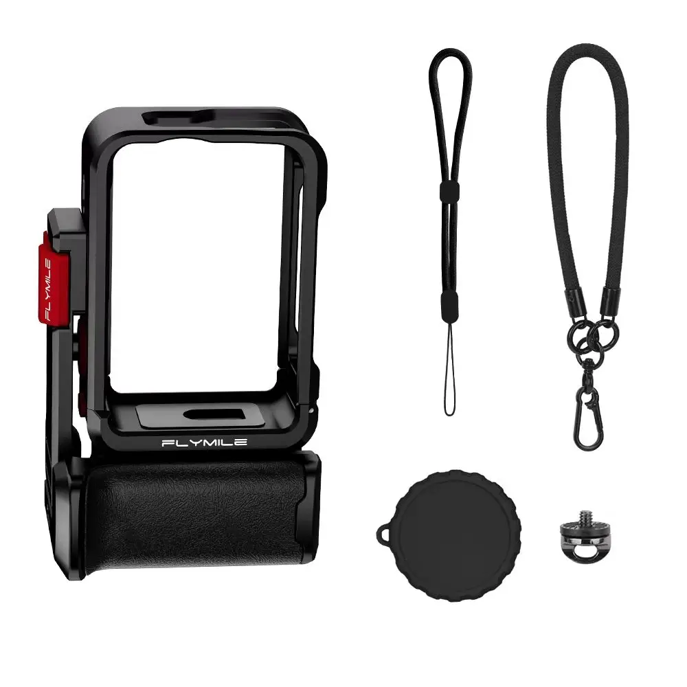 DJI OSMO ACTION 6용 보호 커버 케이스 알루미늄 합금 거리 사진 촬영 충격 방지 마운트 세트