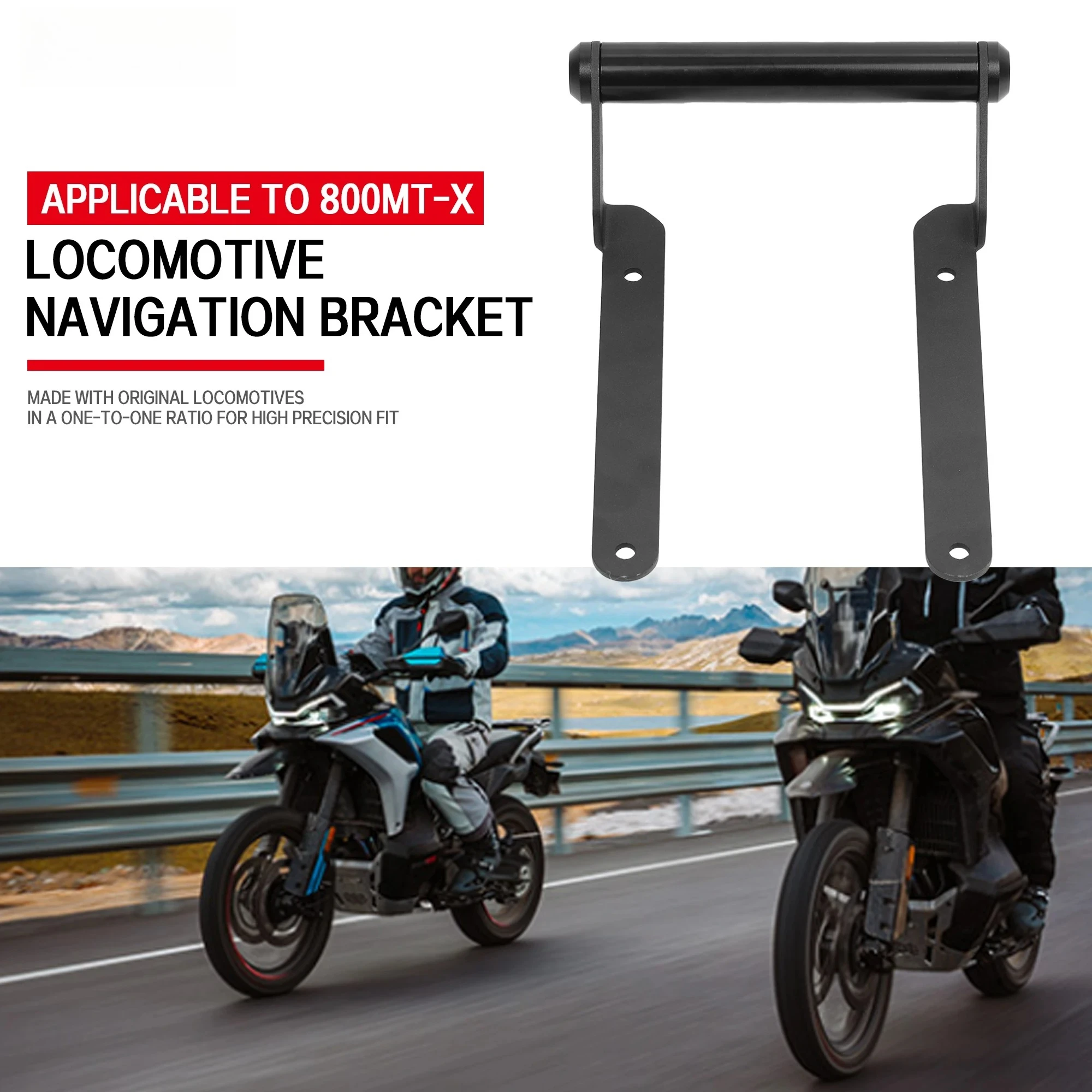 For CFMOTO 800MT-X 800MTX GPS Mount Phone Holder Navigation Bracket rod Motorcycle 800 MTX 22MM GPS Navigation Bracket Front Ba