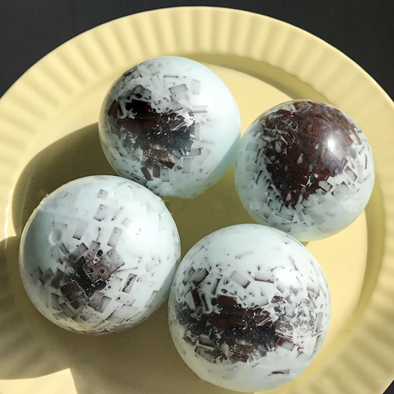 Nowe Ręcznie Robione Kulki Lodowe Zabawka Antystresowa Symulacja Mięty Czarna Kulka Rzemieślnicza Do Ściskania Zabawka Uspokajająca Powolny Powrót Do Kształtu Zabawka Sensoryczna
