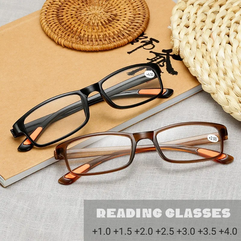 Foldable Reading Glasses With Box Anti-blue Light Women Men Portable Eyewear TR90 Farsight Eyewear Diopters +1.0 +1.5 To +4.0