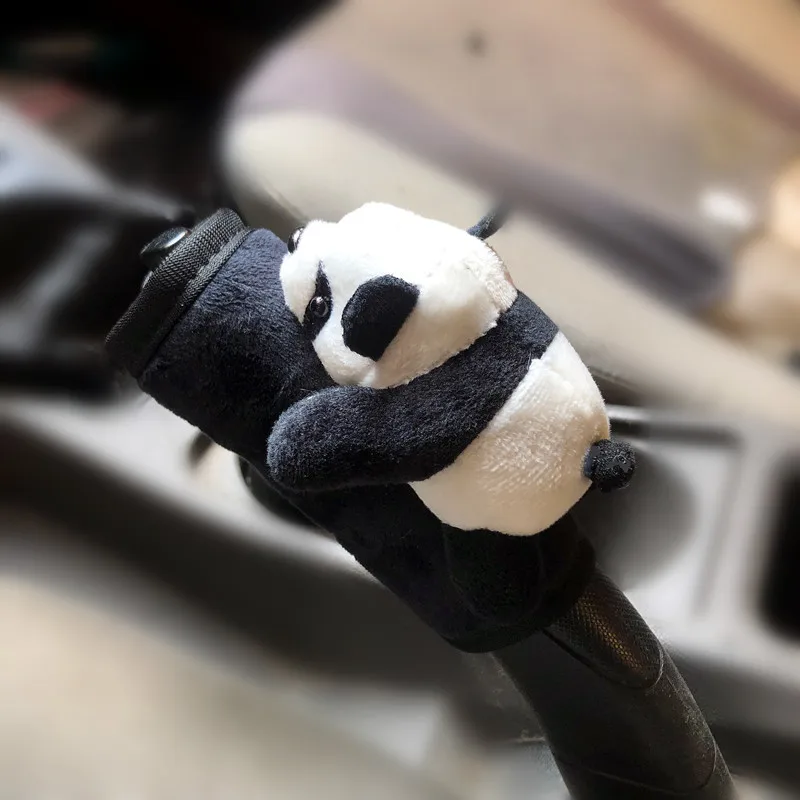 Cute Cartoon Toy Panda Car Seatbelt Cover Seat Belt Harness Cushion Auto Shoulder Strap Protector Pad for Children