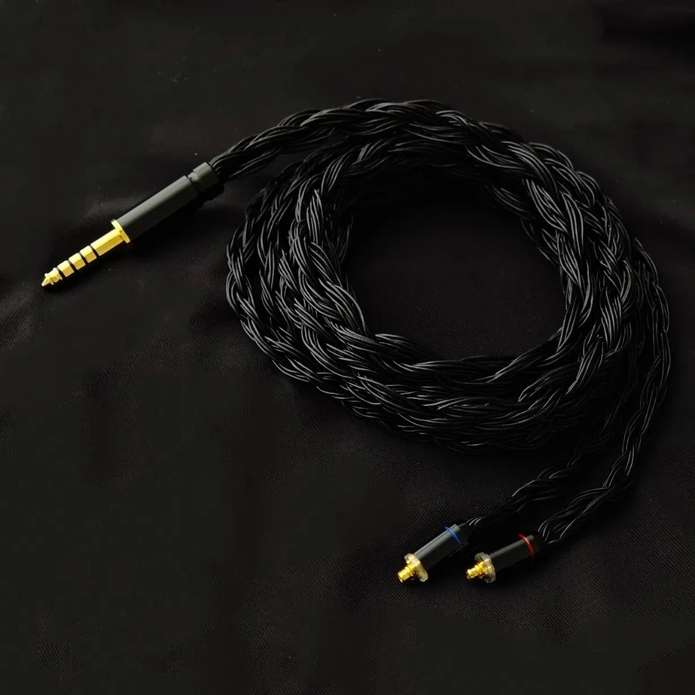 NiceHCK EBX25Ti 32코어 실버 도금 OCC 업그레이드 케이블 HIFI 이어폰 와이어(2.5/3.5/4.4mm 밸런스드 플러그 MMCX 0.78mm …