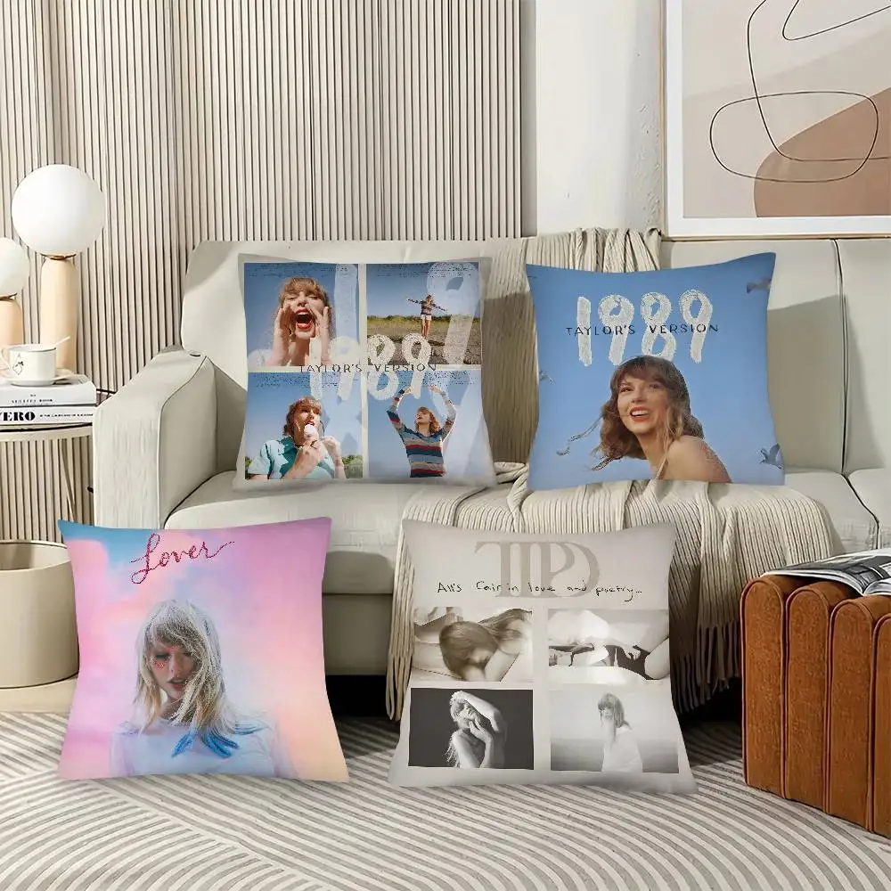 Music Tortured-S-Swift-Poets-T-Taylor Pillow Case Fashion Square Pillowcase Bedroom Sofa Room Ins Decoration Leisure - view 3
