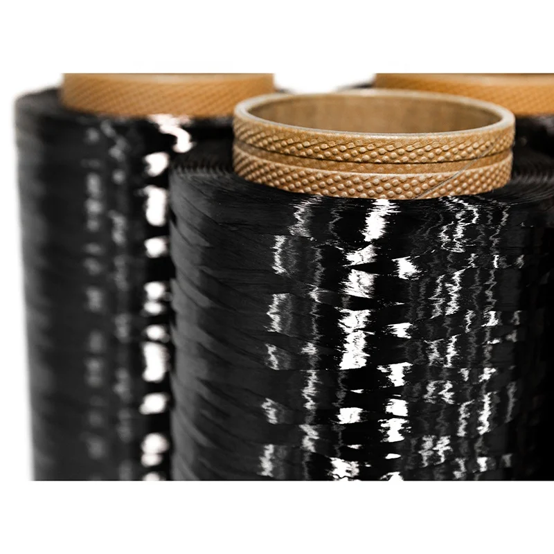 

Carbon Fiber Filament Roving Yarn 12K 24K Black Heat Resistant Fiber For Composite Material Processing Works