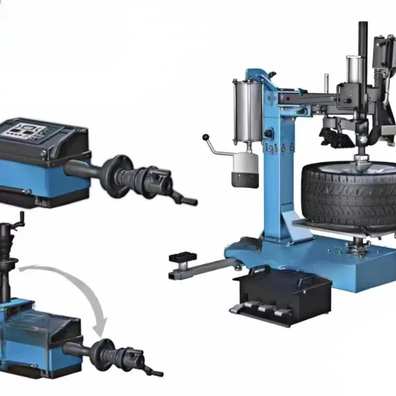 12V Pneumatic Mobile Tire Remover, Roadside Service Mobile Tire Balancer 220V Electric Tire Repair Machine