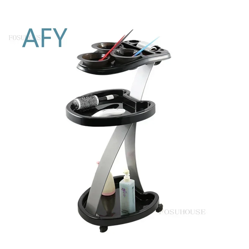 Hair Stylist Club Salon Trolley for Portable Hair Salon Hairdressing Tool Cart Household Furniture Multi-functional Storage