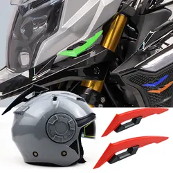 1Pair Motorcycle Winglet Aerodynamic Spoiler Dynamic Wing with Adhesive Decoration Sticker DIY for Motorbike Scooter