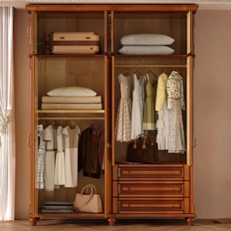 Storage Wood Wardrobe Handles Doors Modern Living Room Closet Wardrobe Shelves Baby Roperos Para La Habitacion Bedroom Furniture
