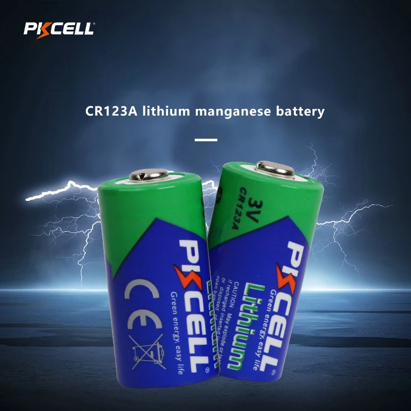 Pkcell 20PC  3V CR123A Lithium Battery LiMnO2 K123LA L123A SF123A VL123A 5018LC Primary Battery Work For Home Automation