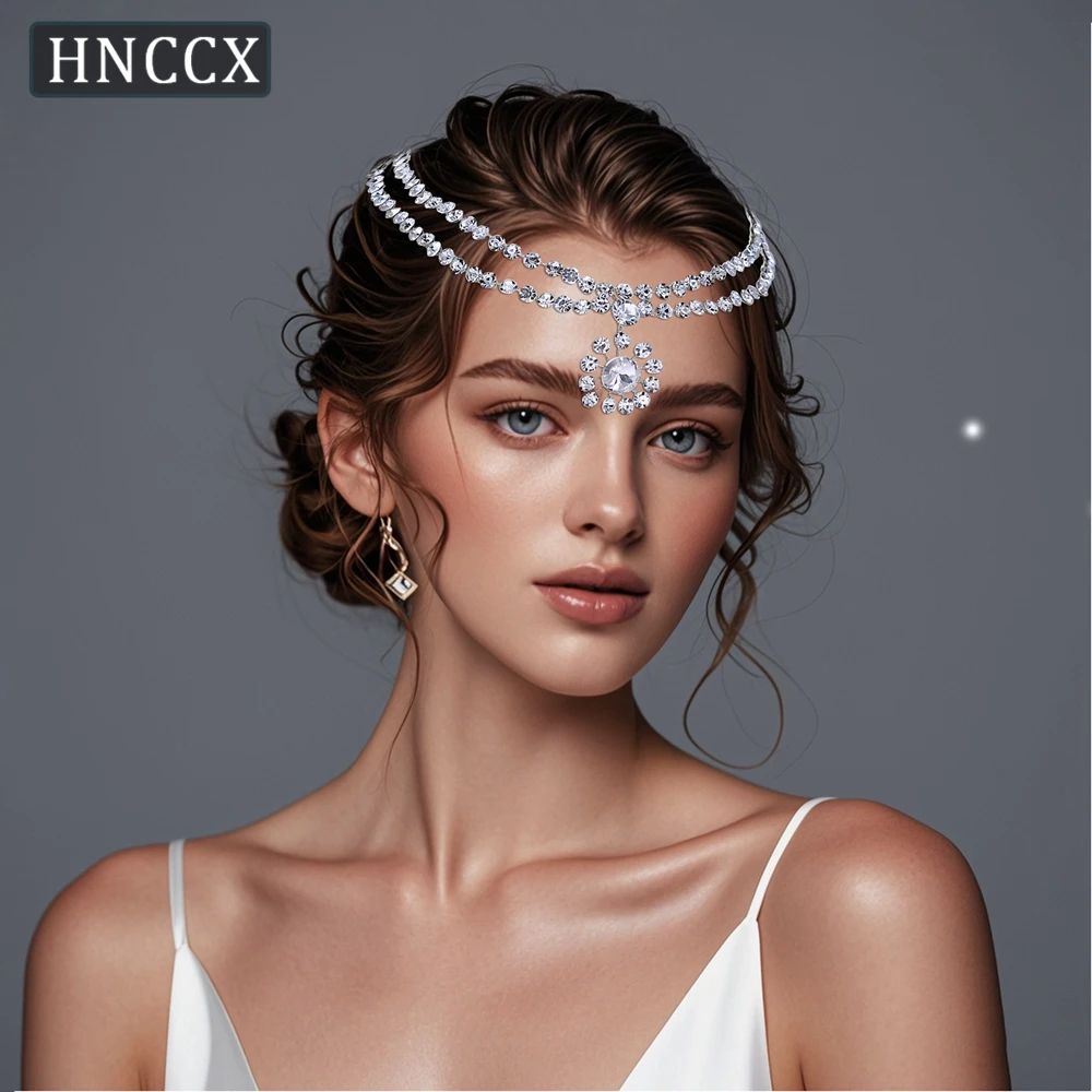 

YouLaPan Fashionable Bridal Wedding Hair Chain Handmade Diamond Chain Exquisite Women Banquet Dance Party Hair Accessories HP585
