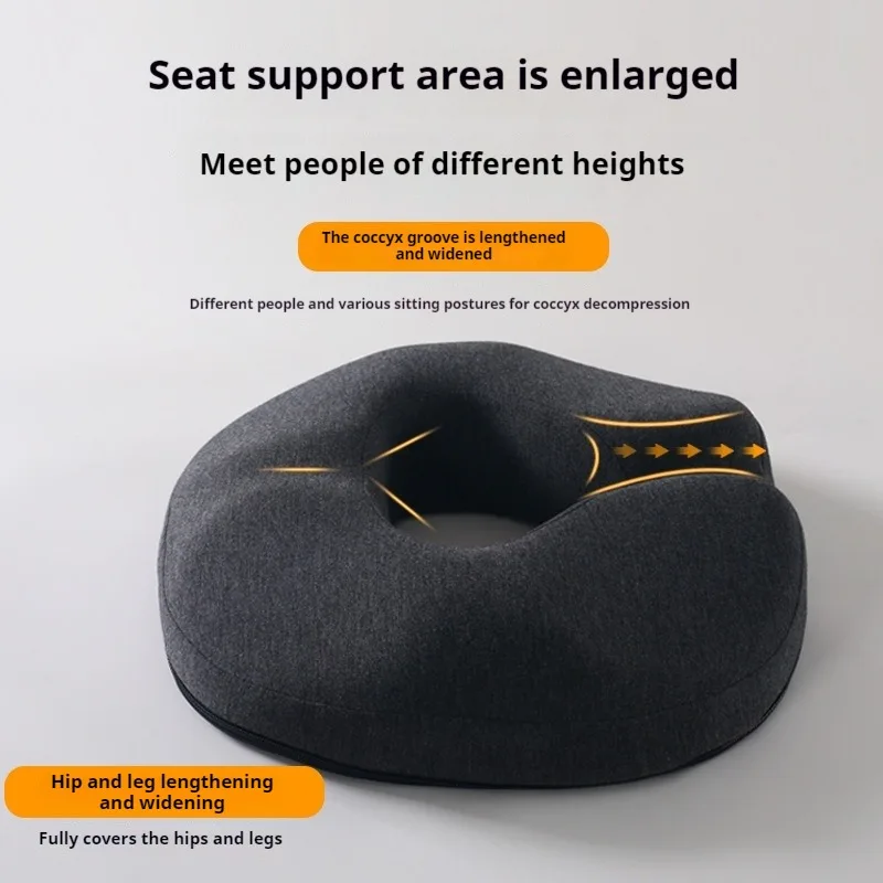 Donut Pillow Seat Cushion For Office & Home Chairs, Memory Foam Donut Chair Cushions For Postpartum Pregnancy & Hemorrhoids