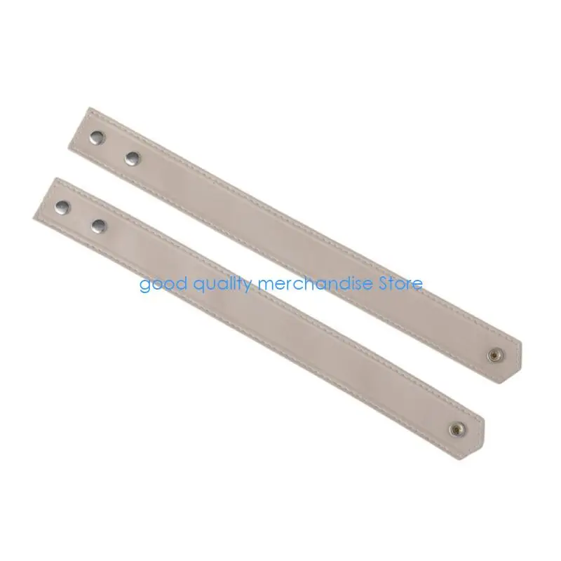 Y5JD 1 زوج سوار من الجلد البانك قابل للتعديل سوار من الجلد المتانة