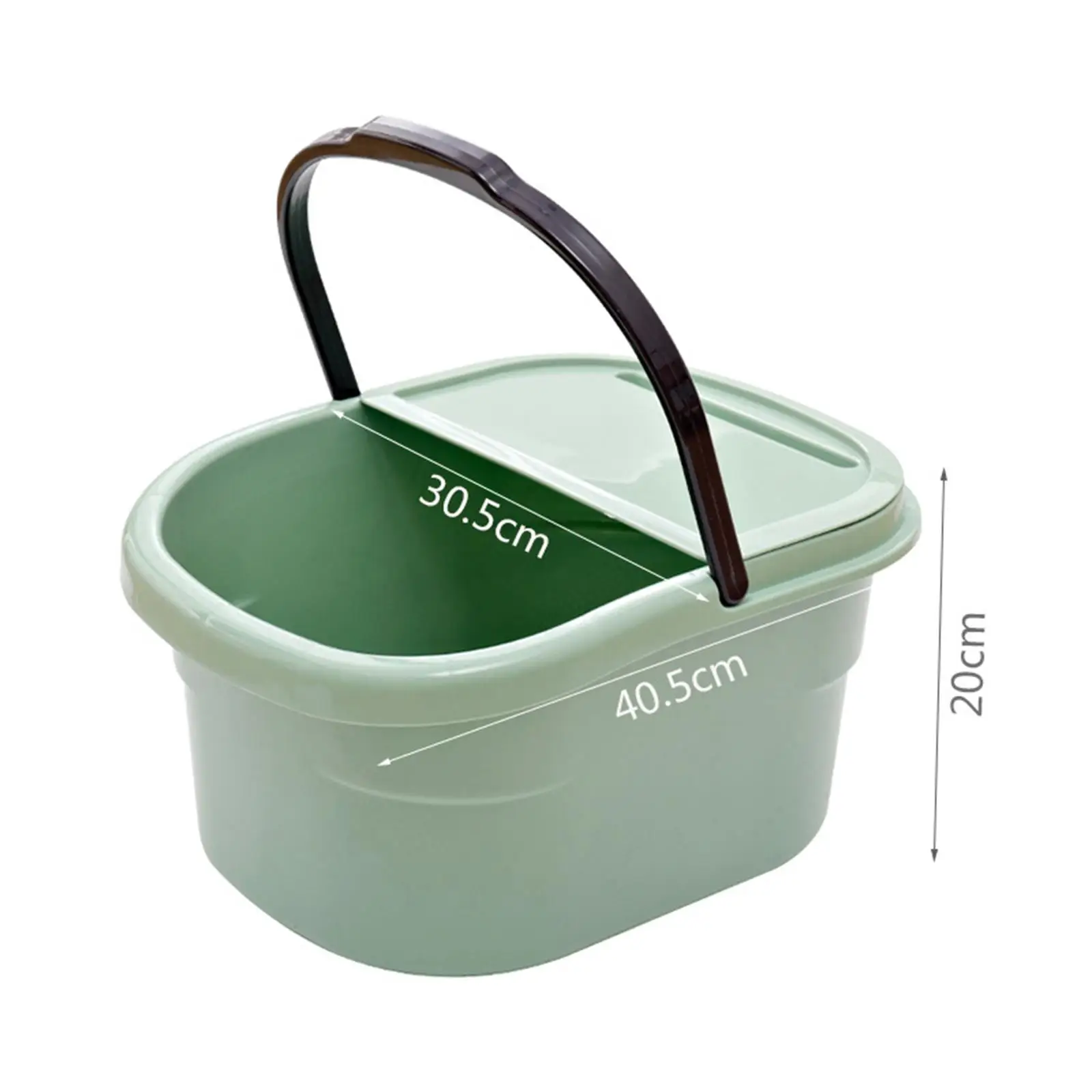 Foot Bath Basin for Soaking Feet Foot Soaking Tub 30cm Deep with Handle Foot Wash Basin Bucket for Cleaning Travel Household