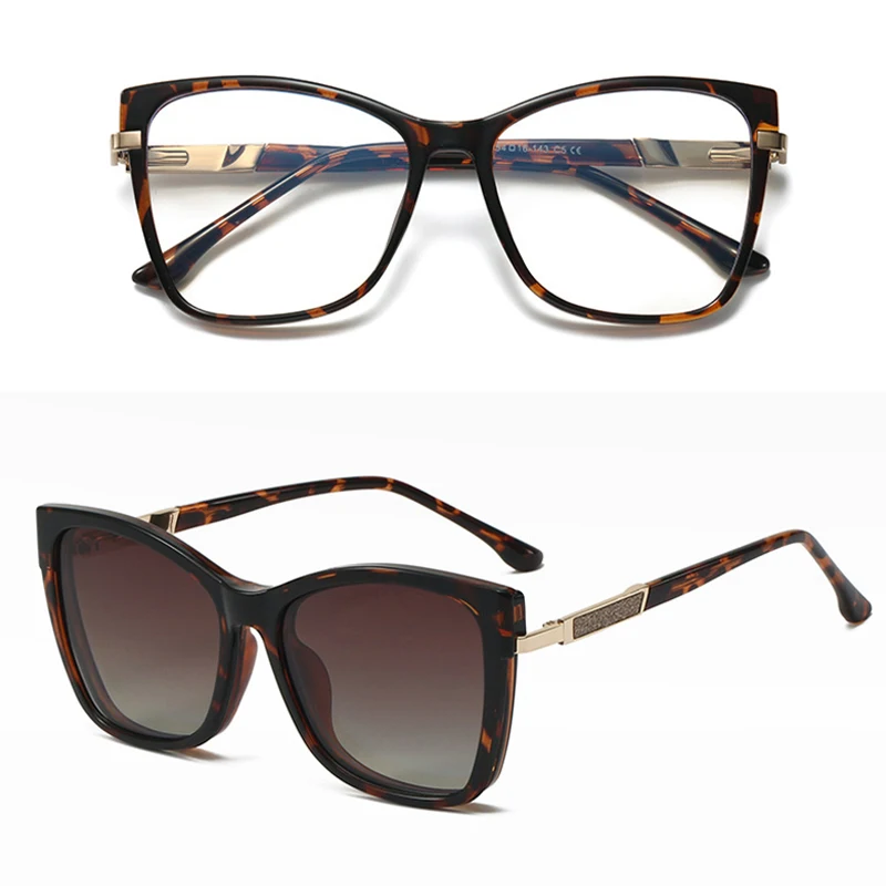 VICKY TR90 Polarized Magnetic Clip-on Sunglasses Unisex 4